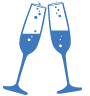 champagne glasses icon